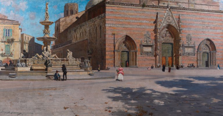 Luigi Di Giovanni, Piazza Duomo di Messina, 1891